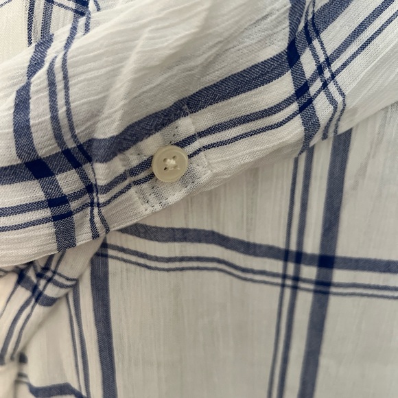 💥Last Call💥 NWOT LOFT Drop Waist Peplum Top Long Sleeve Lightweight Gauzy Rayon - Picture 4 of 13